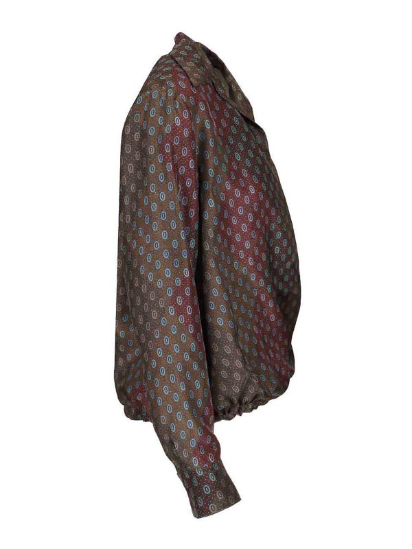 The Best Shops DRIES VAN NOTEN: Blouses - Blouse - Rouge Brun