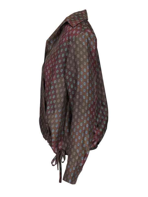 Blouse - Rouge Brun shop online: DRIES VAN NOTEN