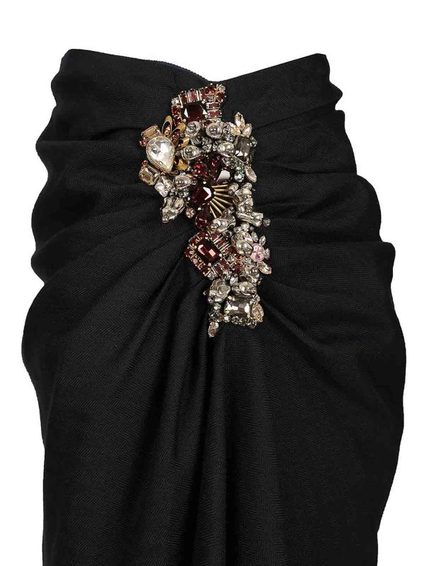 膝丈/ミディスカート - ブルー shop online: DRIES VAN NOTEN