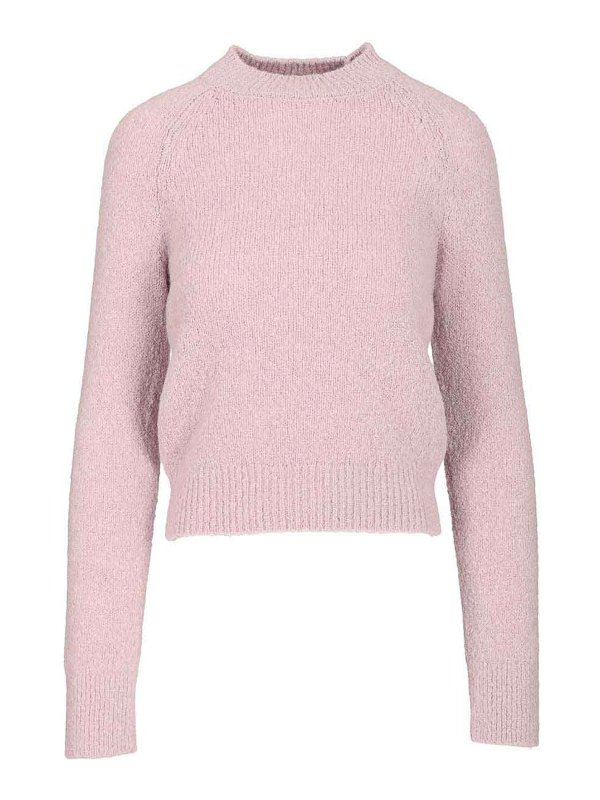DRIES VAN NOTEN: Strickpullover mit Rundhalsausschnitt - Rundhalspullover - Lila