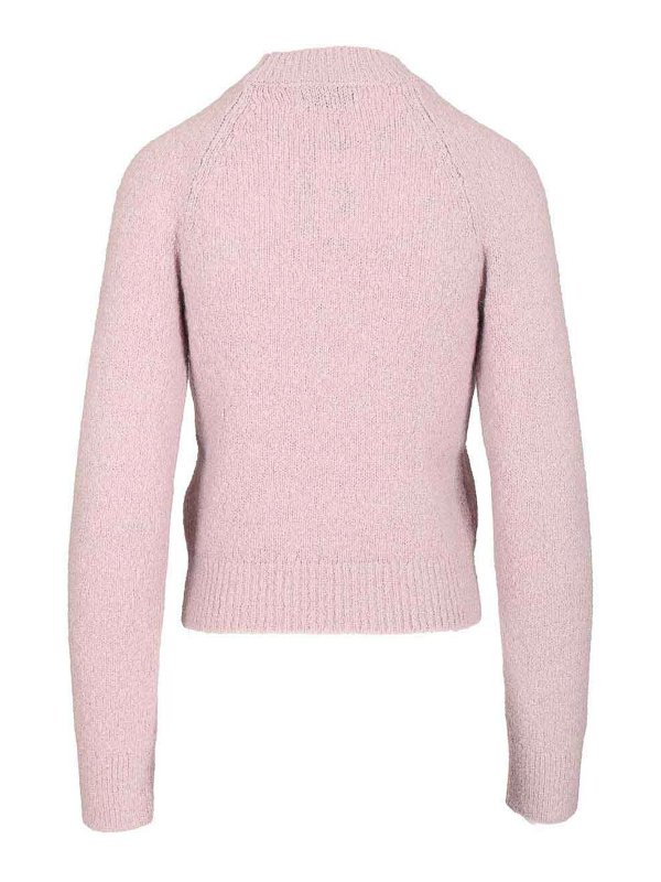 DRIES VAN NOTEN: Strickpullover mit Rundhalsausschnitt online - Rundhalspullover - Lila