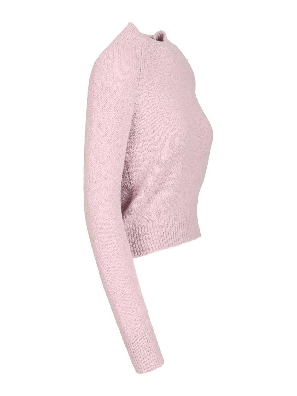 The Best Shops DRIES VAN NOTEN: Strickpullover mit Rundhalsausschnitt - Rundhalspullover - Lila