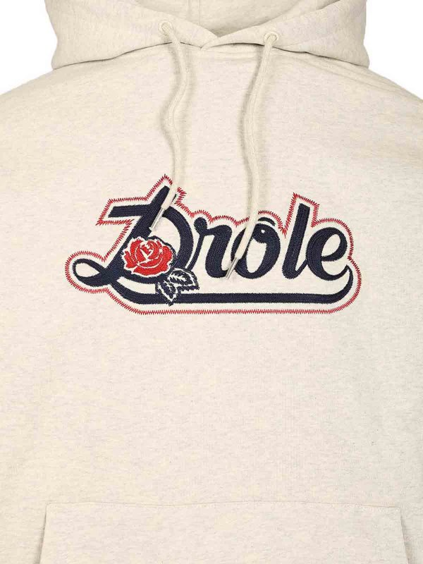 The Best Shops DRÔLE DE MONSIEUR: Sweatshirts & Sweaters - Drle Rose Hoodie