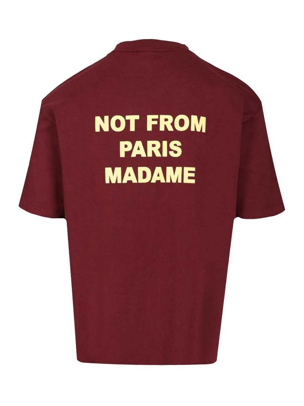 DRÔLE DE MONSIEUR: T-shirts online - T-Shirt - Rouge Brun