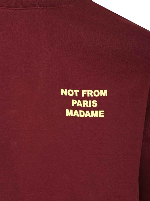 The Best Shops DRÔLE DE MONSIEUR: T-shirts - T-Shirt - Rouge Brun