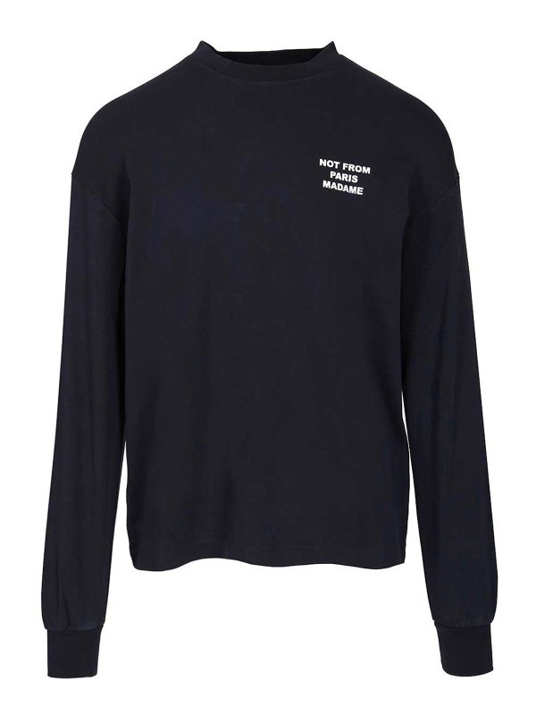 DRÔLE DE MONSIEUR: t-shirts - Slogan Manches Longues T-Shirt