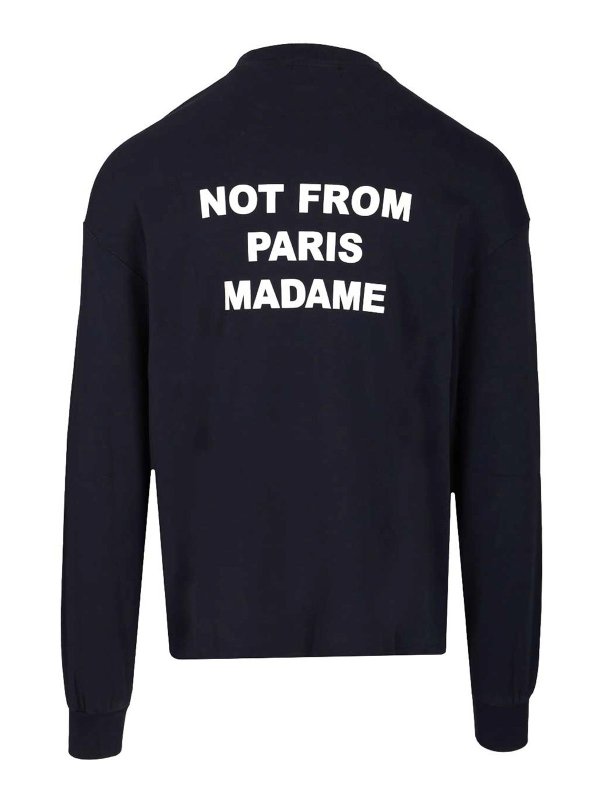 DRÔLE DE MONSIEUR: t-shirts online - Slogan Manches Longues T-Shirt