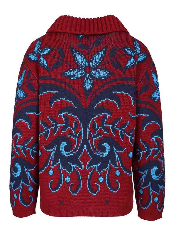 ETRO: Suéteres con cuello pico online - Suéter Cuello Redondo - Multicolor