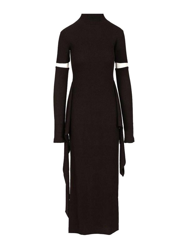 FEDERICA TOSI: Turtlenecks & Polo necks - Cashmere Blend Long Dress