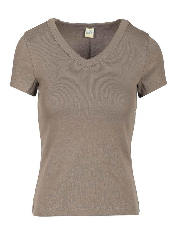 FLORE FLORE: Tシャツ - Tシャツ - ブラウン