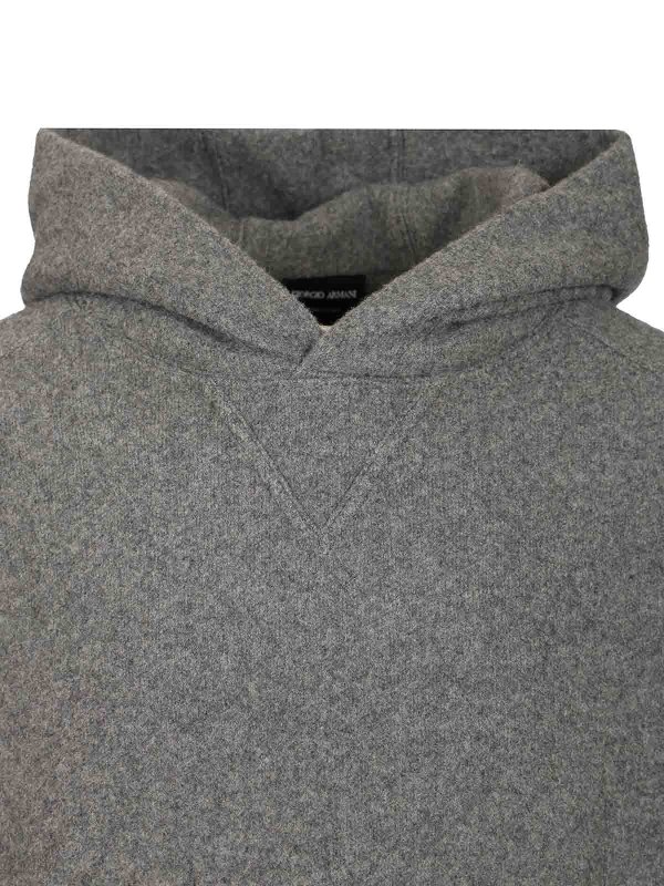 Cashemere Hoodie shop online: GIORGIO ARMANI
