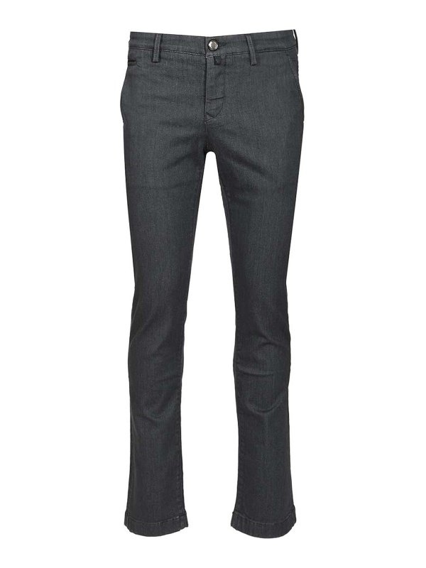 JACOB COHEN: pantaloni casual - Pantaloni chino-fit slim
