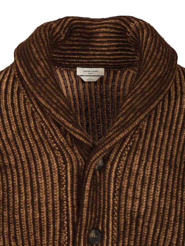 カーディガン - ブラウン Replica 
online: JACOB COHEN
