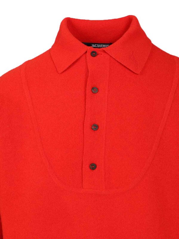 The Best Shops JACQUEMUS: polo shirts - Merino Wool And Cashmere Polo Shirt