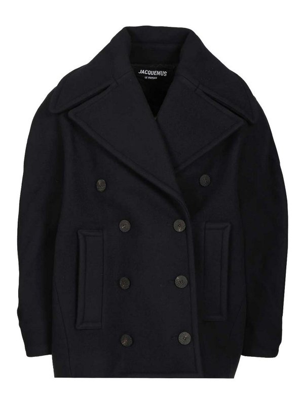 JACQUEMUS: Manteaux courts - Manteau Court - Bleu