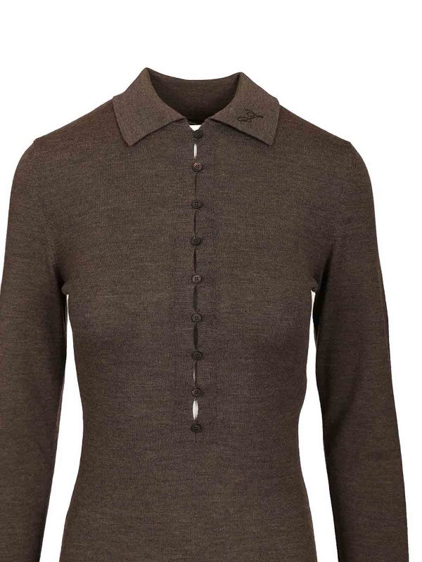 Merino Polo Dress shop online: JACQUEMUS