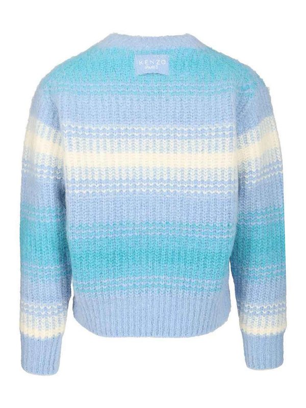 KENZO: Pull col rond online - Pull Col Rond - Bleu Clair
