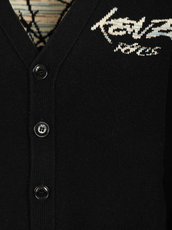 Cárdigan - Negro shop online: KENZO