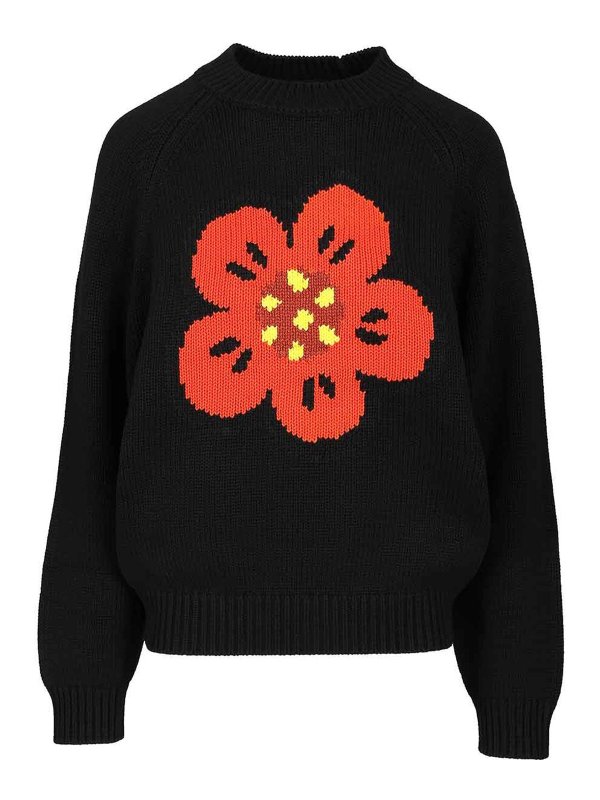 KENZO: maglia collo rotondo - Significa floreale boke