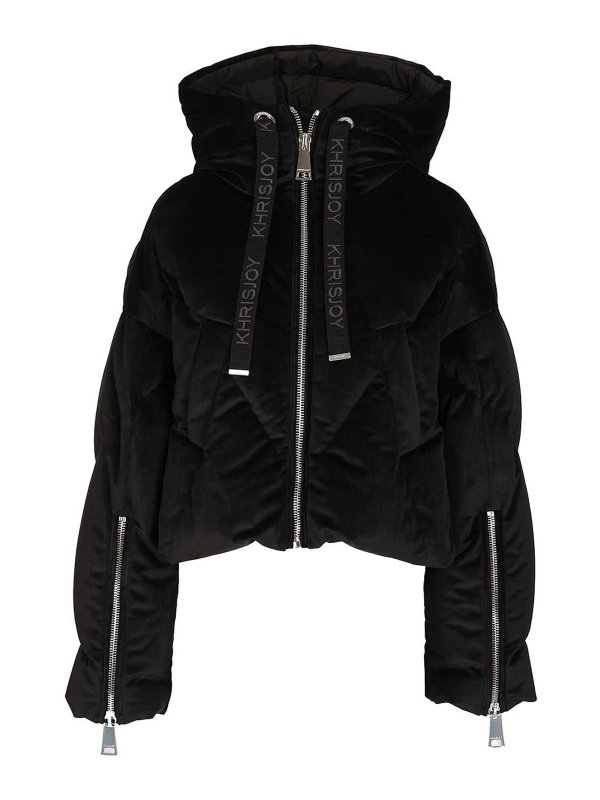 KHRISJOY: padded jackets - Iconic Milano Crop Down Jacket