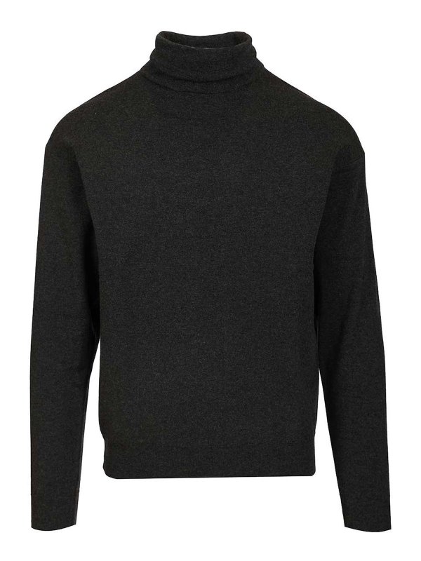 LEMAIRE: crew necks - High-Neck Wool Sweater