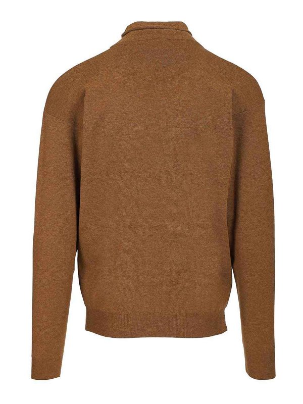 LEMAIRE: crew necks online - High-Neck Wool Sweater