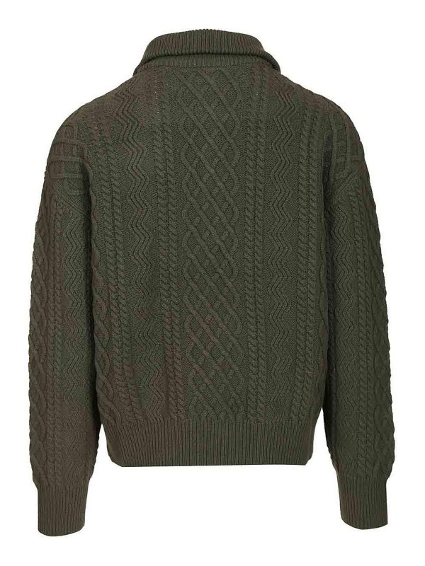 LOEWE: Suéteres con cuello pico online - Suéter Cuello Redondo - Verde