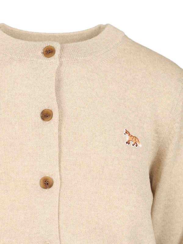 カーディガン - ベージュ shop online: MAISON KITSUNÉ