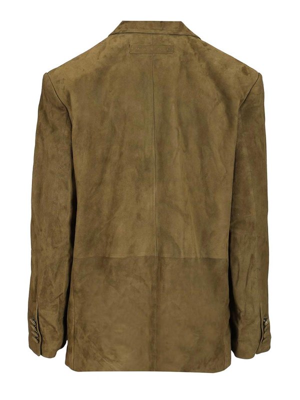 Marni: Lederjacken online - Lederjacke - Grün