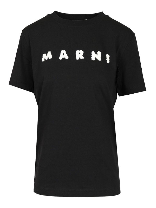 Marni: T-shirts - T-Shirt - Noir