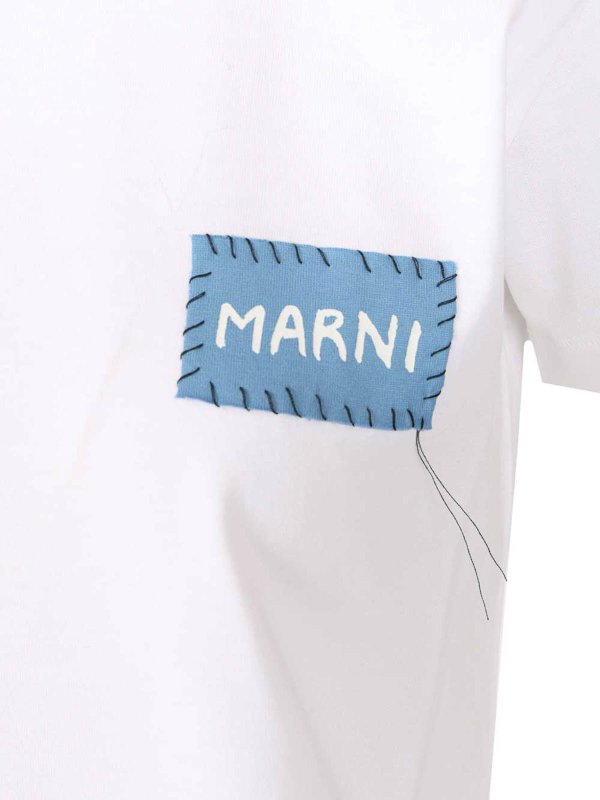 The Best Shops Marni: t-shirts - Cotton Jersey T-Shirt