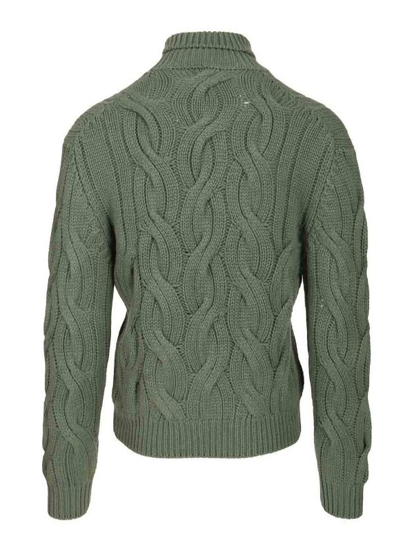 MAURO OTTAVIANI: crew necks online - Cashmere Cable Knit Sweater