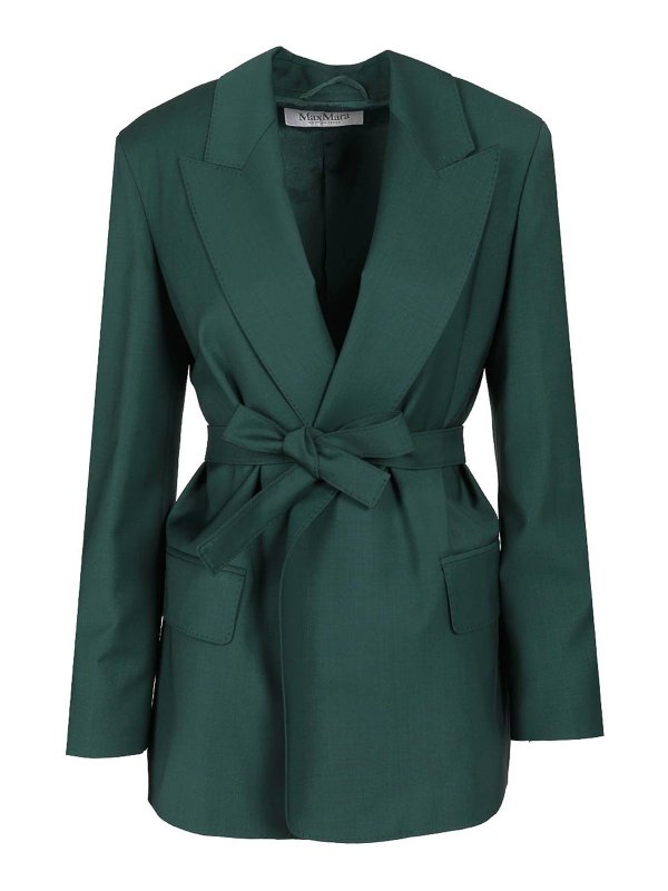 Max Mara: Blazer - Blazer - Verde