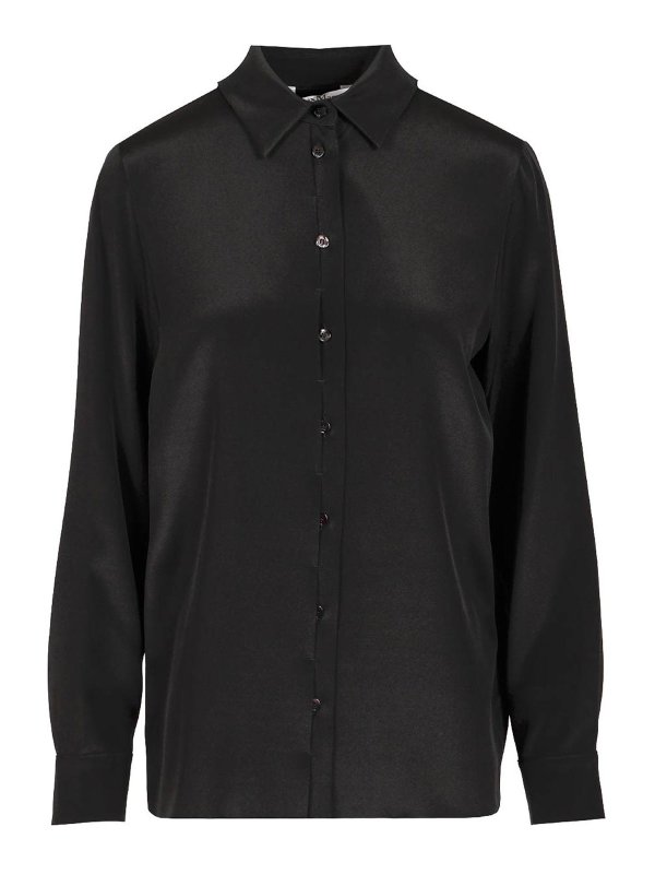 Max Mara: shirts - Stretch Silk Cady Shirt