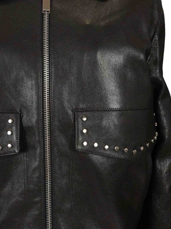 ALEXANDER MCQUEEN buy online Chaqueta De Cuero - Negro