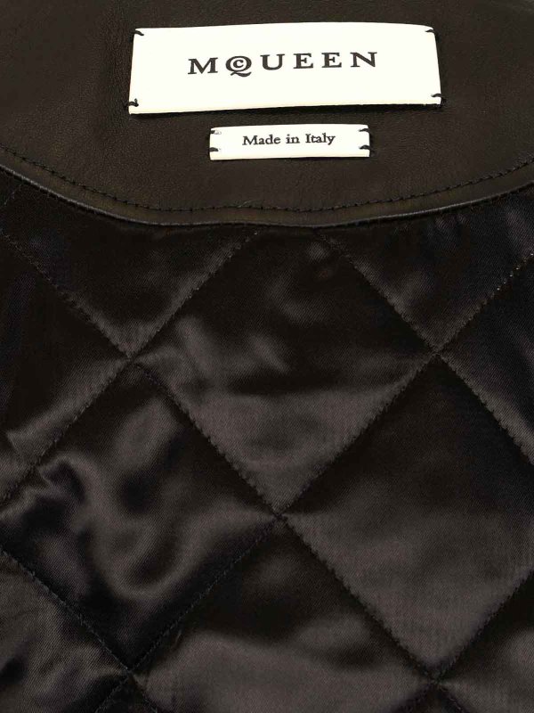 The Best Shops ALEXANDER MCQUEEN: Chaqueta De Cuero - Negro