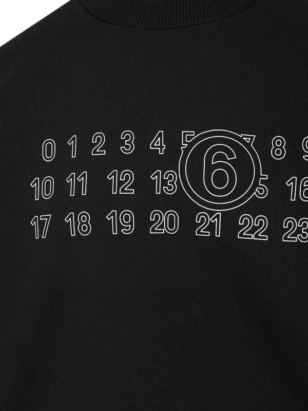 The Best Shops MM6 MAISON MARGIELA: スウェット＆セーター - スウェットシャツ/セーター - 黒