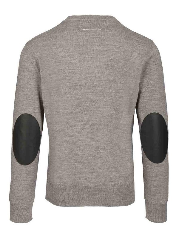 MM6 MAISON MARGIELA: Pull col rond online - Pull Col Rond - Gris