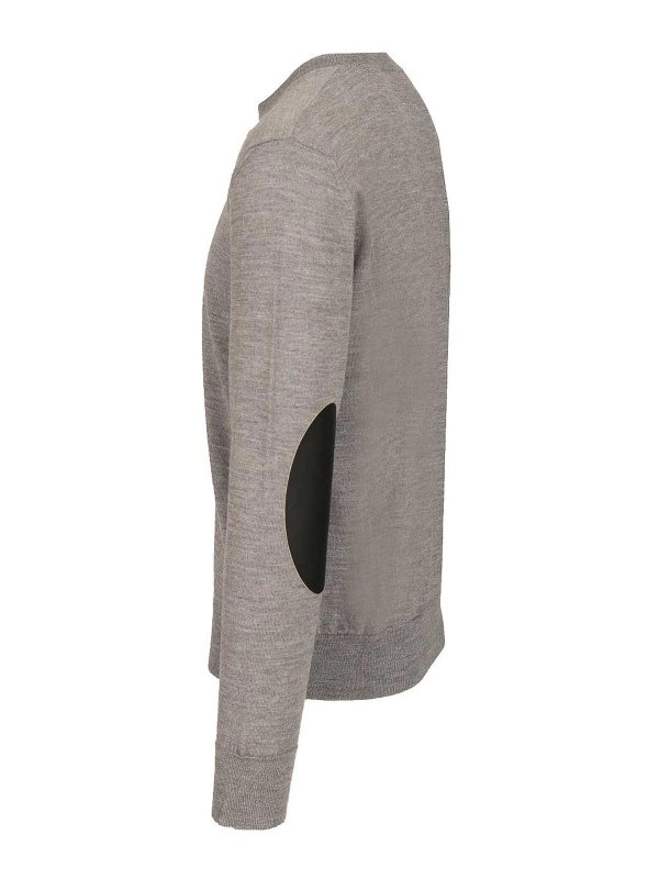 The Best Shops MM6 MAISON MARGIELA: Pull col rond - Pull Col Rond - Gris