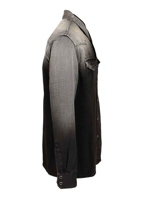 The Best Shops MM6 MAISON MARGIELA: shirts - Ombre Denim Shirt