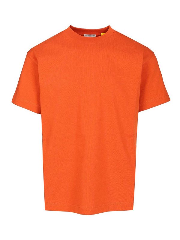 MONCLER: T-shirts - T-Shirt - Orange