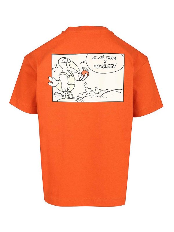 MONCLER: T-shirts online - T-Shirt - Orange