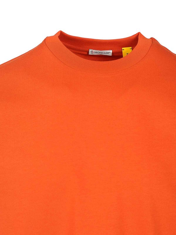 The Best Shops MONCLER: T-shirts - T-Shirt - Orange