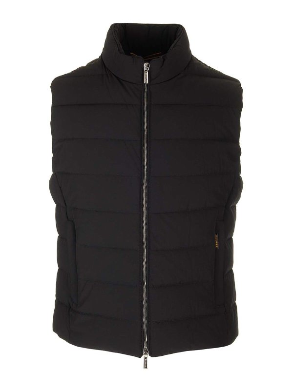 MOORER: padded jackets - Oliver Kn Sleeveless Down Jacket