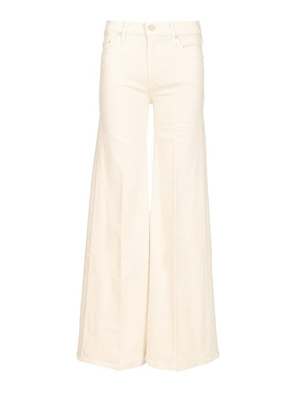 MOTHER: Jeans acampanados - Jeans Acampanados - Blanco