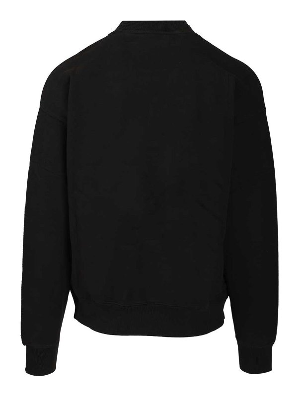 OFF-WHITE: Suéteres con cuello pico online - Suéter Cuello Redondo - Negro