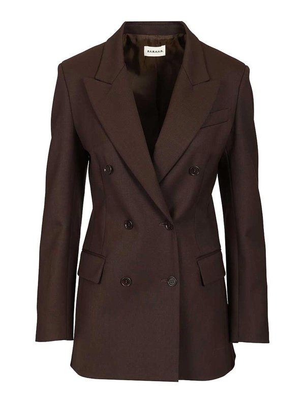 P.A.R.O.S.H.: Vestes de costume - Blazer - Marron