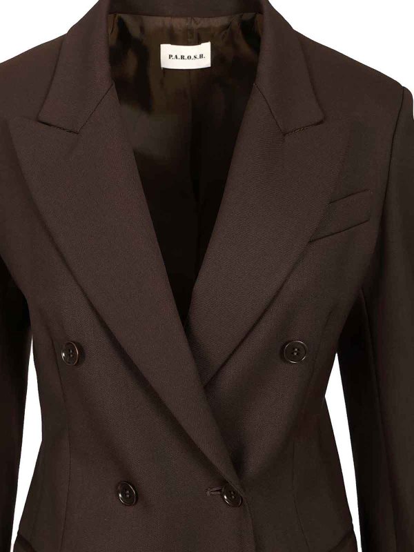 The Best Shops P.A.R.O.S.H.: Vestes de costume - Blazer - Marron