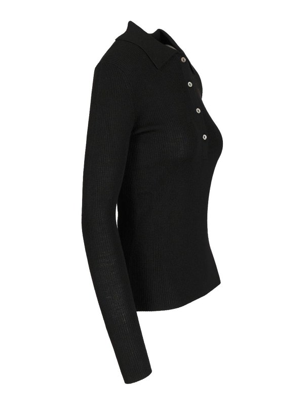 The Best Shops P.A.R.O.S.H.: polo shirts - Long Sleeve Polo Shirt