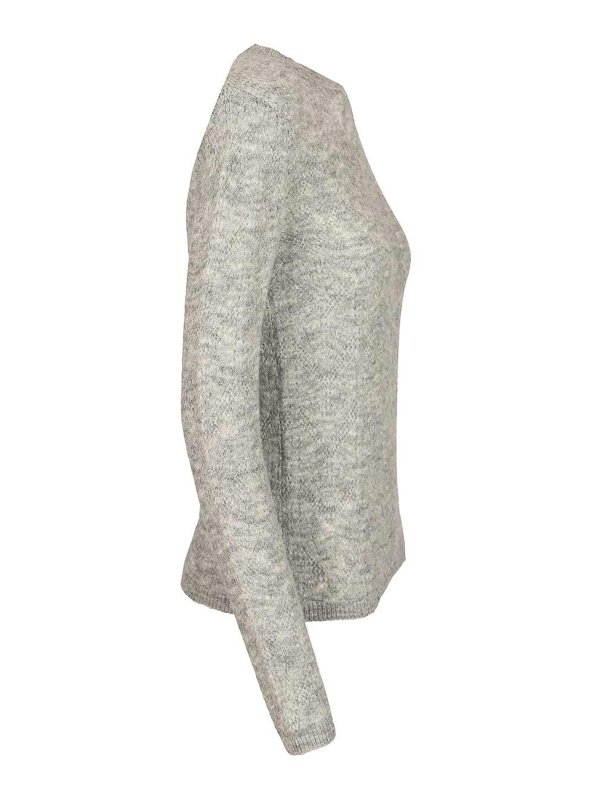 The Best Shops P.A.R.O.S.H.: Strickpullover mit Rundhalsausschnitt - Rundhalspullover - Grau